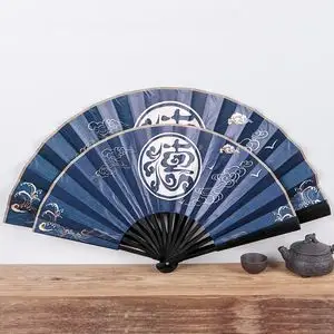 折扇扇子男中国风德云社云鹤九霄秦霄贤张云雷乾坤折叠女孩相声布