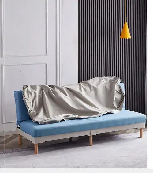 沙发床折叠两用多功能网红款租房单人床家用小户型坐卧布艺沙发床棕色