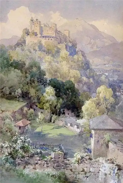 他爬上阿尔卑斯山,画出世上最美的风景