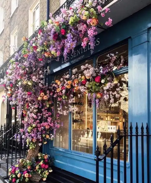 花房,鲜花,门,旅行,彩色,装修,花店.图片来自ins .微博:elsa潇洒小姐