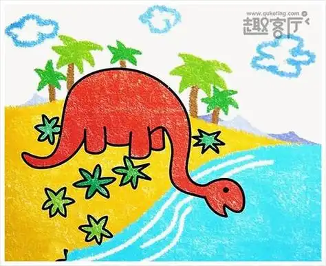 小学生简笔画蜡笔画