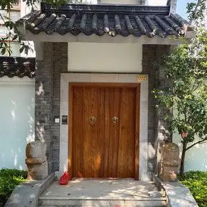 实木仿古庭院大门老榆木进户门农村别墅对开门中式祠堂门