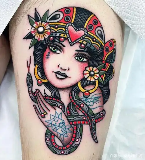 87张 old school 风格纹身图案欣赏