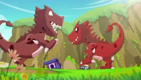 《跨时空救兵》片花:灰太狼为保护最重要的人被恐龙一脚踩扁