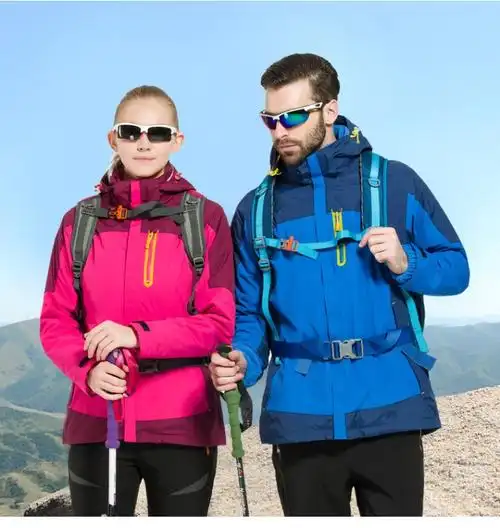 服】1643定制户外服装抓绒冲锋衣男女情侣防水登山工作服登山滑雪服