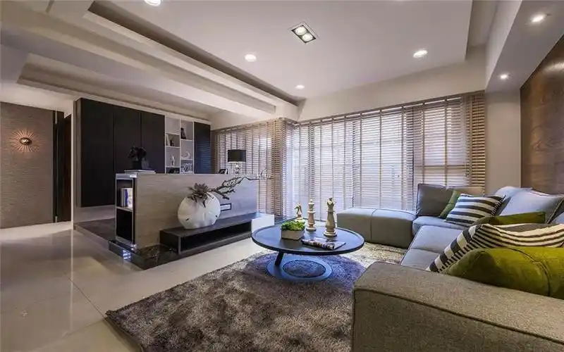 现代简约风格家庭三居装修实景案例图