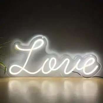 婚庆表白marryme生日快乐婚礼求婚灯牌发光字母led霓虹灯装饰 love 插