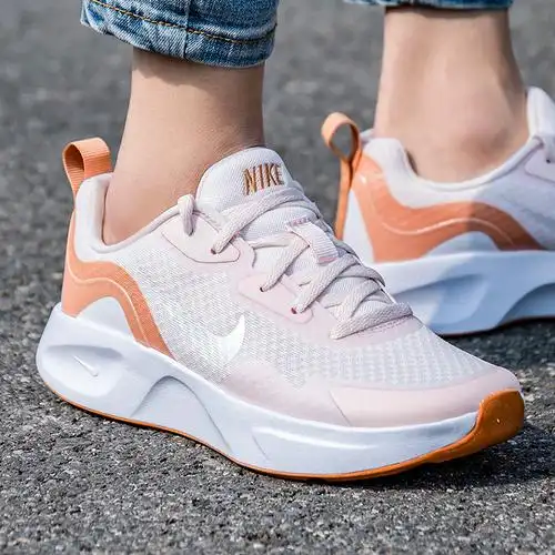 nike耐克跑步鞋女2021冬季新款粉色网面鞋轻便透气运动鞋正品跑鞋