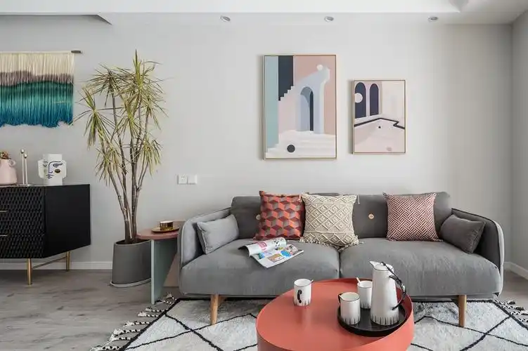 北欧风三居沙发背景墙装修效果图