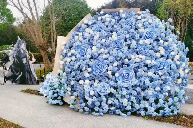 粉丝给陈飞宇做的花墙应援吧认真的演员值得被全世界温柔以待@陈飞宇