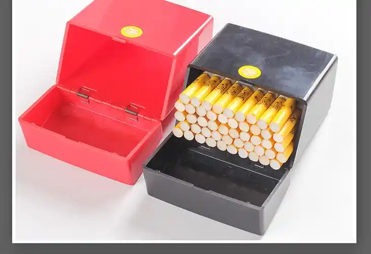 烟盒50支装大容量50支装烟盒塑料创意个性粗烟收纳盒防潮密封随身男手