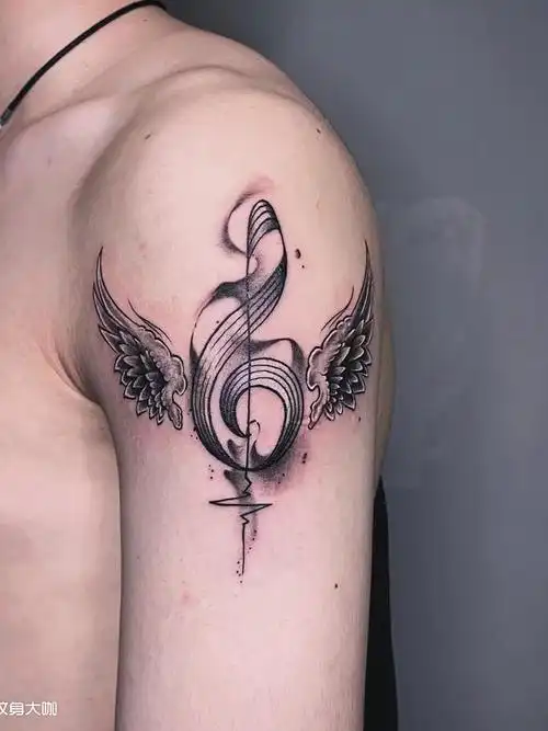 音乐符号#_纹身图案手稿图片_lee的纹身作品集
