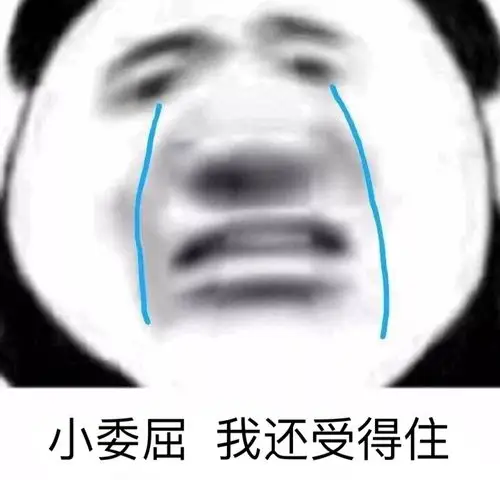 小委屈 我还受得住(流泪熊猫头)