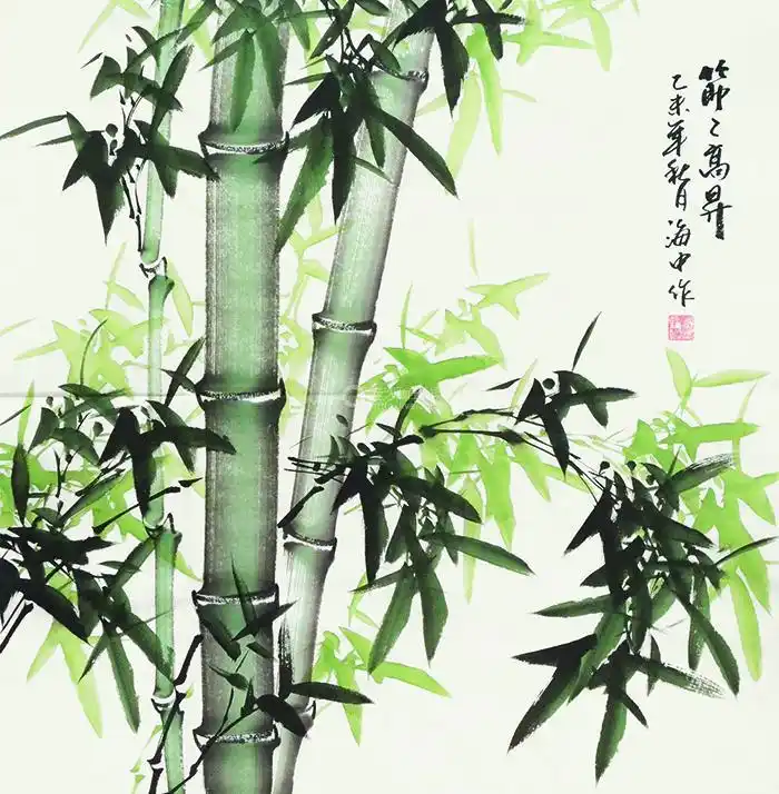 仇海中 节节高升 纸本立轴