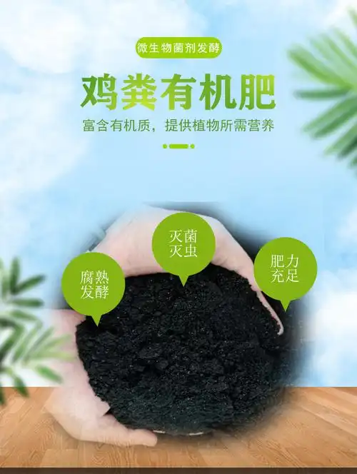 鸡粪发酵有机肥花卉绿植用生物肥料果树大棚鸡粪肥料高温腐熟