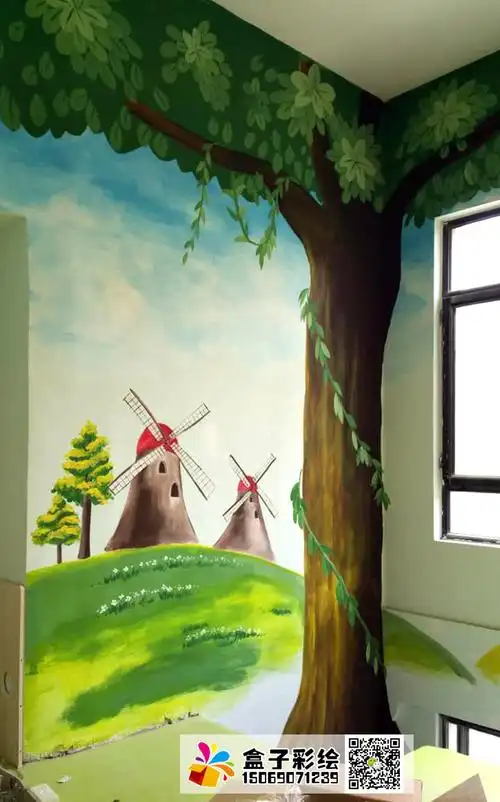 无论墙面大小我们都认真对待,专注墙绘艺术!
