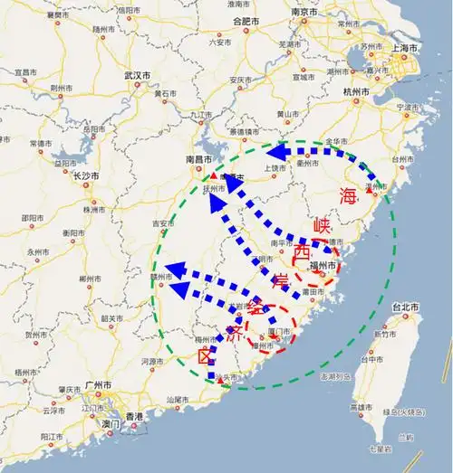 轴线,多节点"快递服务网络 两枢纽:福州,厦门为两岸快递服务枢纽城市