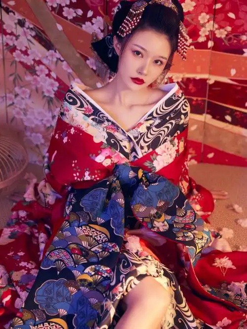 完美演绎花魁系列火爆朋友圈写真