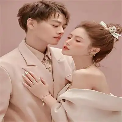 情侣头像婚纱系列一对真人婚纱照情头图片