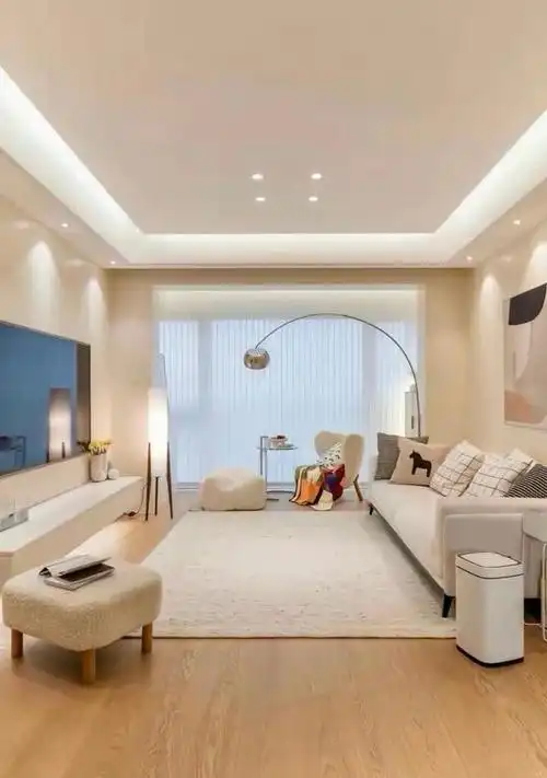 「苏州装修」客厅 无主灯设计!