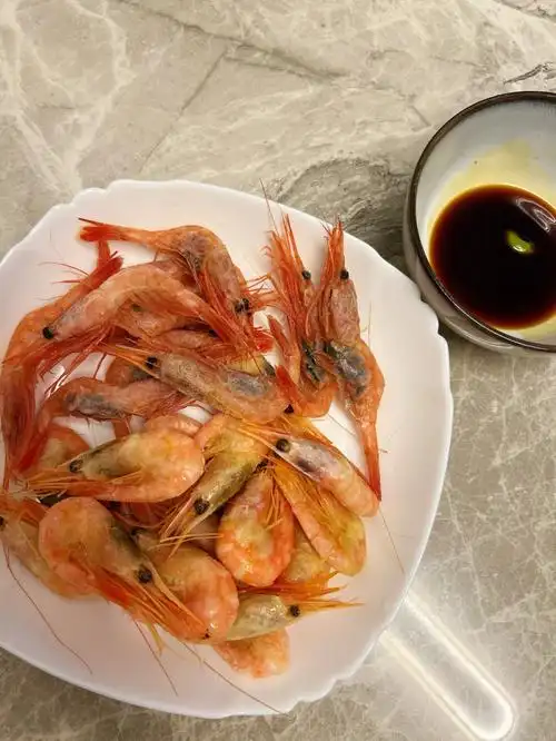 北极甜虾熟冻vs甜虾刺生