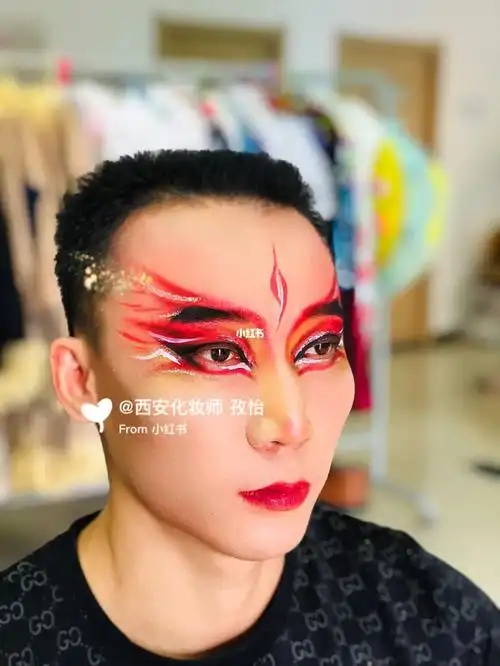 创意妆面  #妆容分享  #舞台妆  #舞台妆彩绘  #儿童舞台妆  #杂技