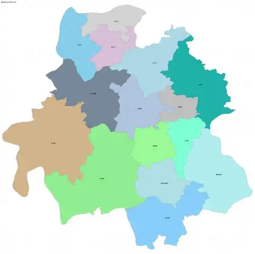 黄山区边界地图