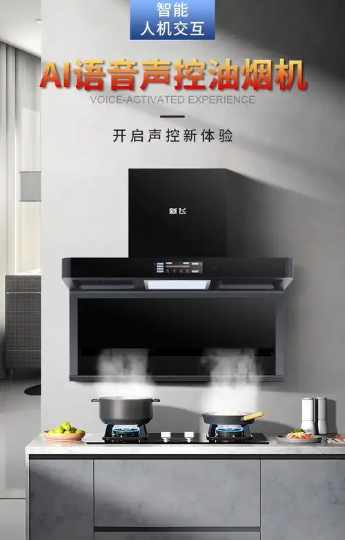 新飞吸油烟机家用厨房顶侧双吸大吸力7字型自动清洗壁挂式抽烟机xf03