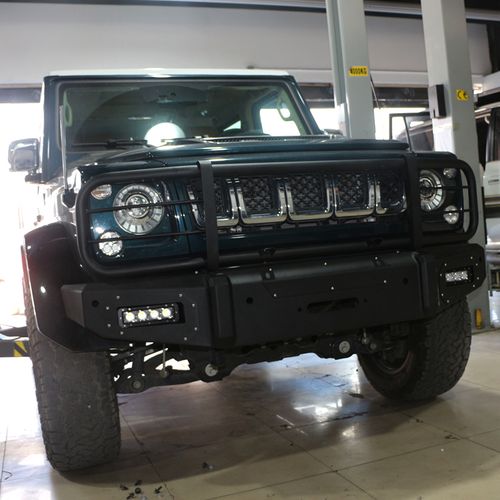 飞驰利源 北京汽车bj80锰钢前杠前保险杠防护杠防撞杠后杠前后保险杠