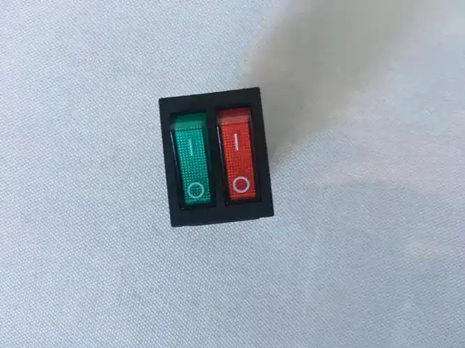 农用电动喷雾器电源开关方型船型四脚双按钮圆形电源开关