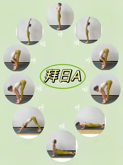 能量95拜日式是一个很好的热身运动,以山式开始山式结束,通过呼吸带