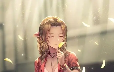 最终幻想7aerith艾瑞丝4k手机壁纸竖屏美女