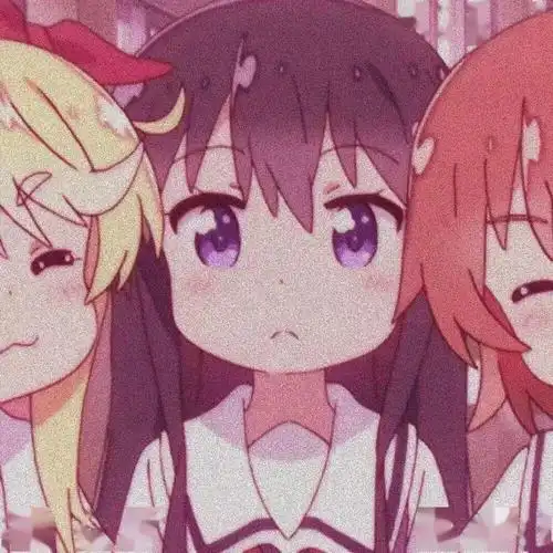 英子三人头像女生可爱闺蜜情头卡通真人姐妹头像