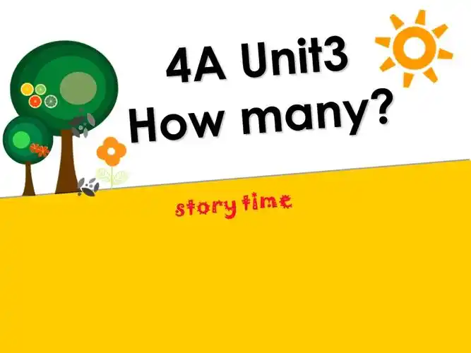 苏教译林版四年级英语上册unit 3《how many》(story time)课件