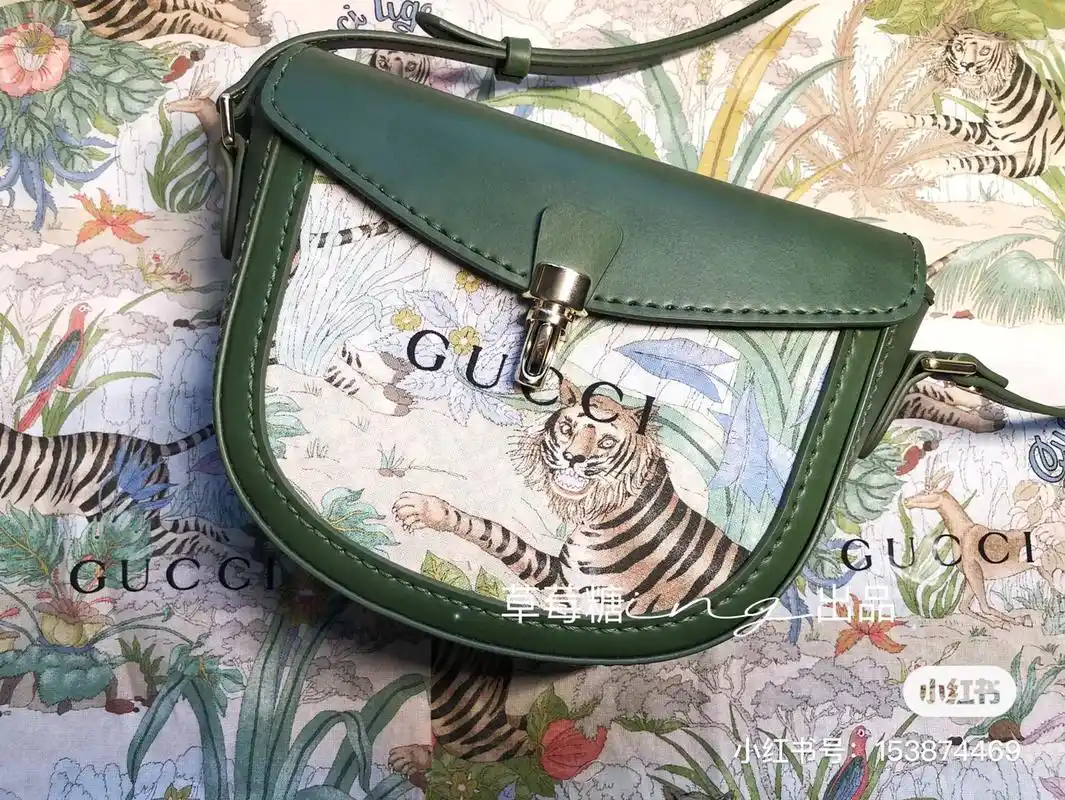 古驰虎年限量版环保袋配就皮,diy手工制作马鞍包古驰官网客 - 抖音