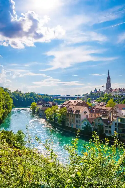 瑞士伯尔尼首都美丽的建筑