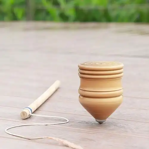 比赛专用陀螺玩具大全木带鞭子适合中老年人健身陀螺
