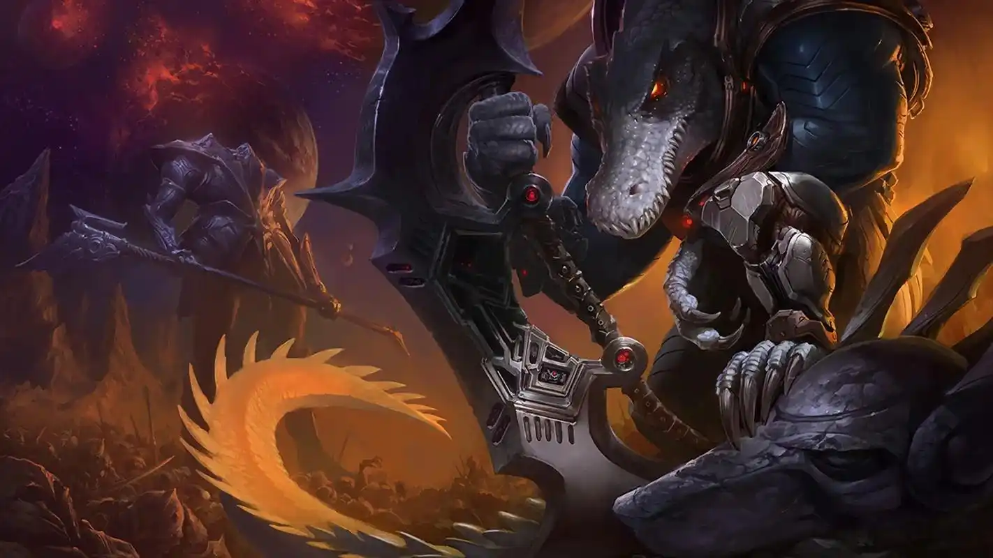 迎接浩劫吧!#lol #英雄联盟 #鳄鱼 #雷克顿 #壁纸 - 抖音