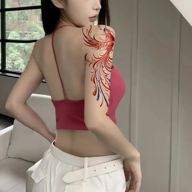 凤凰涅盘 浴火重生#凤凰 #女纹身师 #tattoo #小众 - 抖音