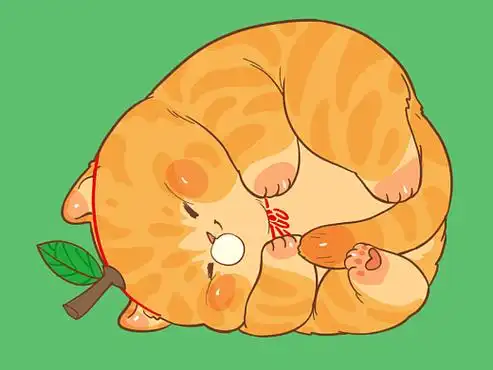 画猫的1324天,睡觉的真橘猫