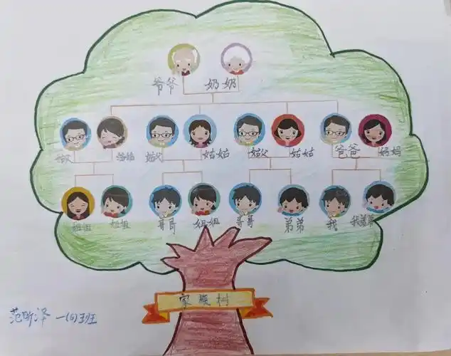 家族树让复杂的亲缘关系一目了然.