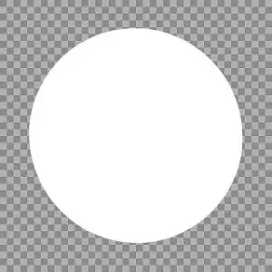 白色圆形装饰素材