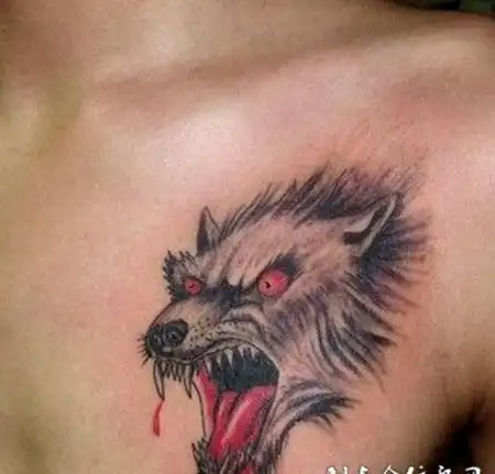 血狼纹身图片-血狼纹身素材图片-血狼纹身图片大全
