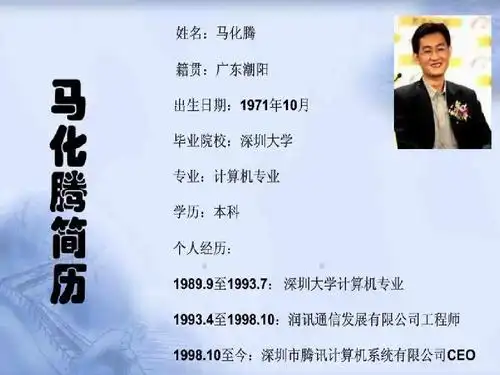 关于马化腾的成功分析的ppt