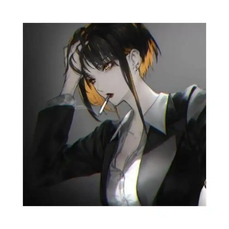 抽烟动漫女头像 抽烟动漫女头像