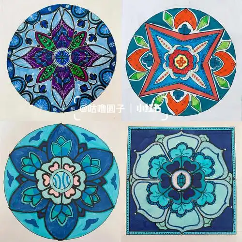 初中美术扮靓生活的花卉纹样作业分享3