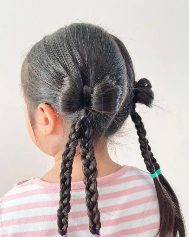 儿童编发# #小女孩编发# #简单编发小女孩# #简单儿童编发# #儿童