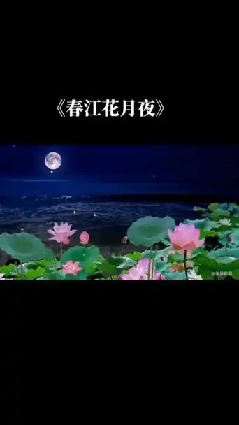 中国经典名曲《春江花月夜》.作者:张若虚(初唐).古筝演奏.