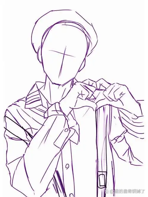 绘画素材|接受我猛烈的爱吧~ 单人模板 #画画#0202#插画#0202