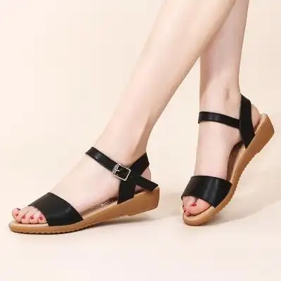 牛筋底真皮女鞋夏季-第1页